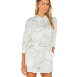 NWT RAILS Sweatshirt Nico Pullover Hoodie Mint Tie Dye Super Soft Size XS